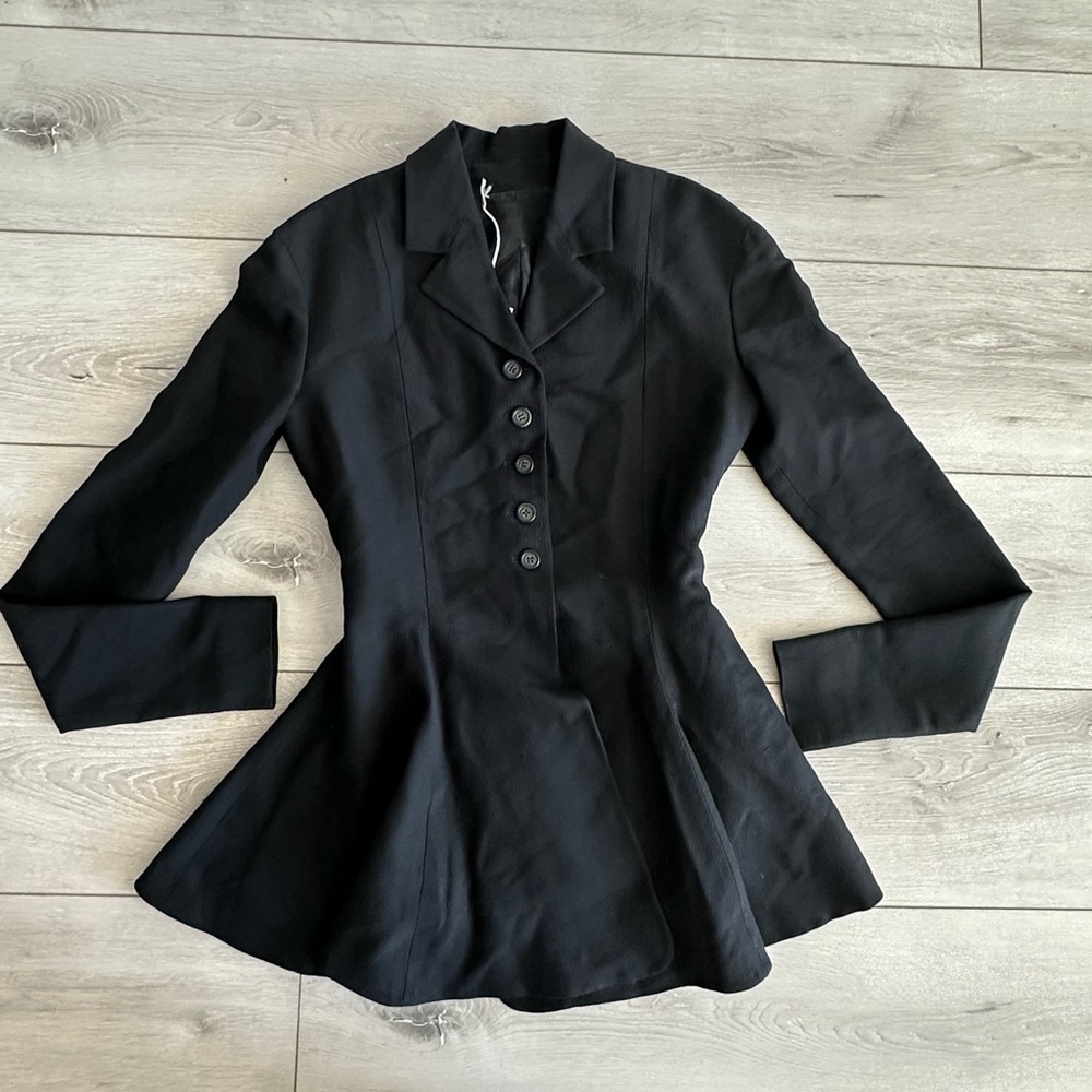 NWOT Resurrection Vintage Black Long Sleeve Designer Blazer